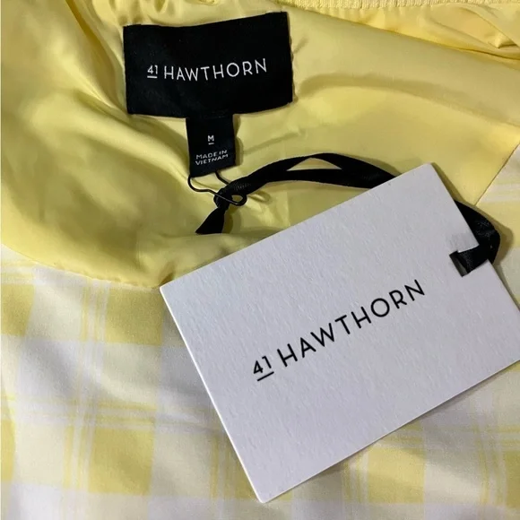 41 Hawthorn Women's Yellow Quilted Sleeveless Vest, Size Medium - Picture 8 of 11